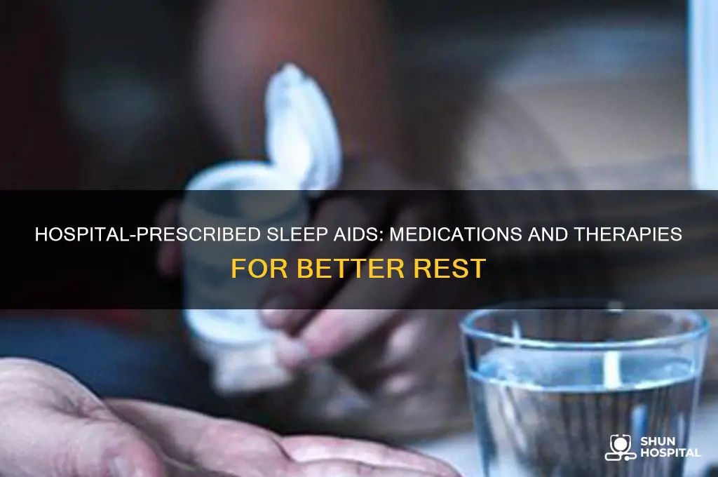 what does the hospital prescribe to help with sleep