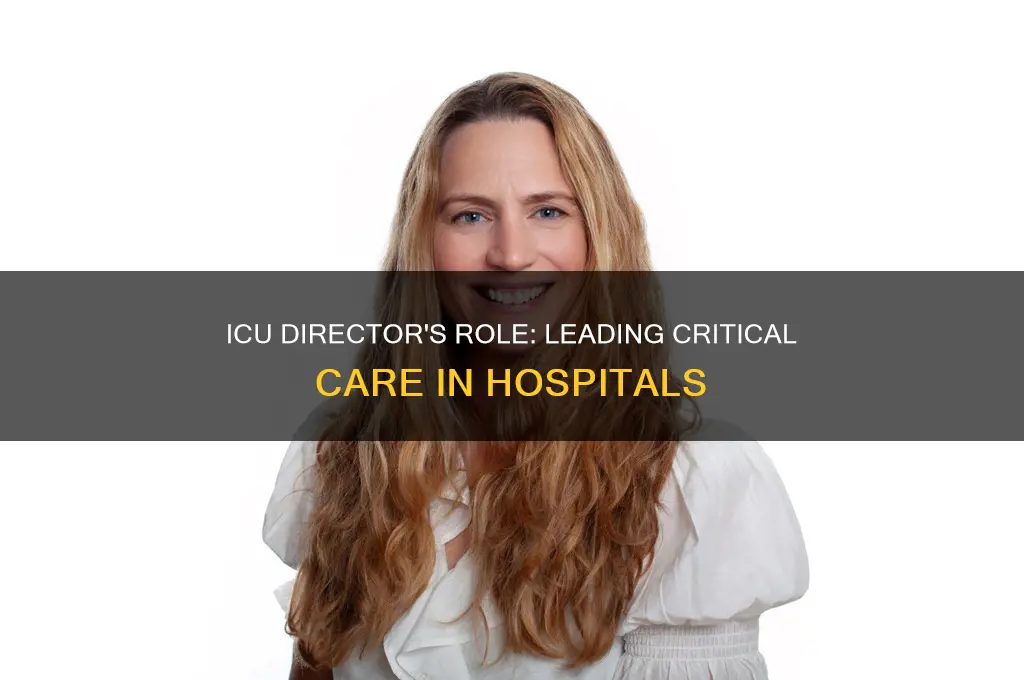 what does the intensive care unit director of hospital do