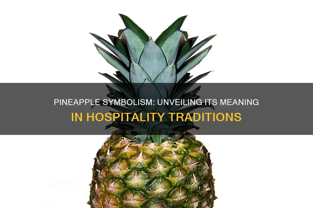 what does the pineapple symbolize in the hospitality industry