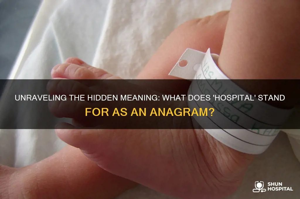 what does the word hospital stand for as an anagram