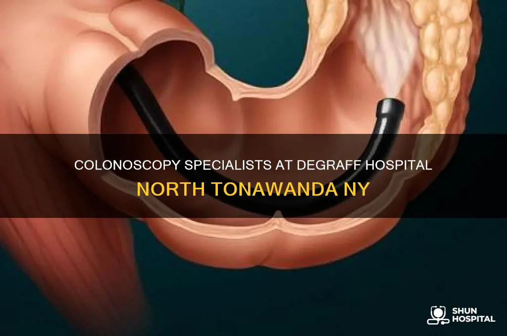 what dr performs colonoscopies at degraff hospital north tonawanda ny