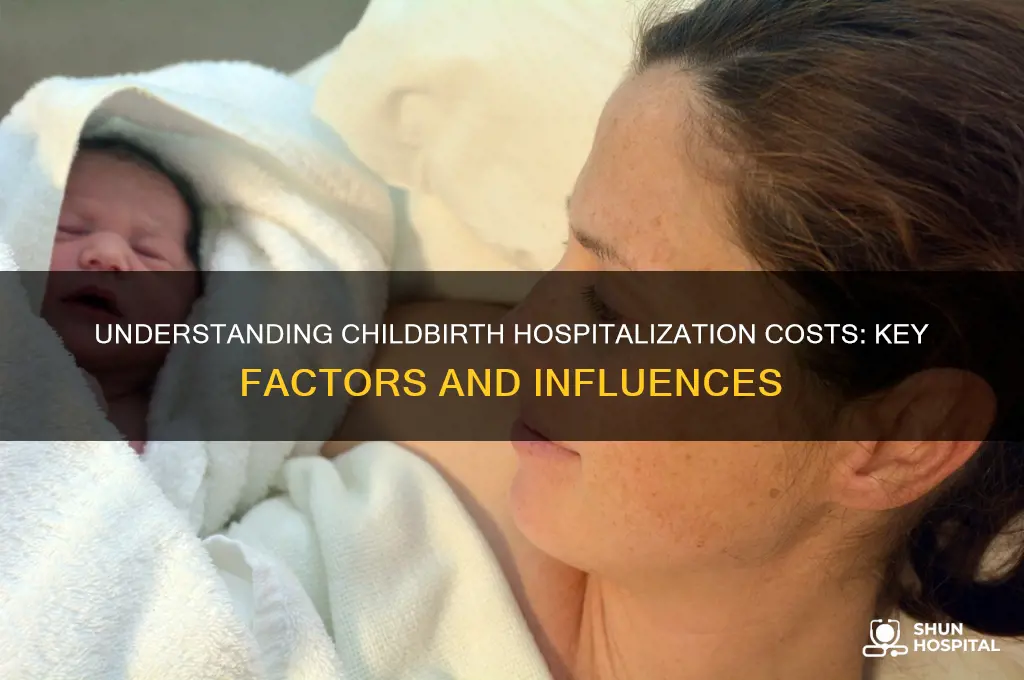 what factors influence the cost of hospitalization for childbirth