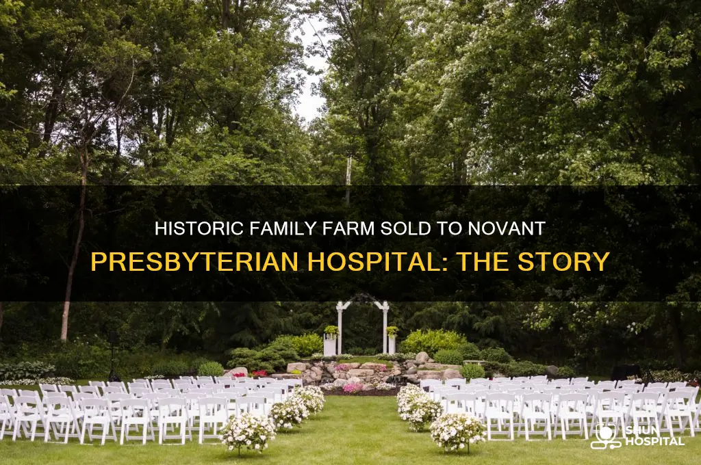 what family farm was sold to novant presbyterian hospital