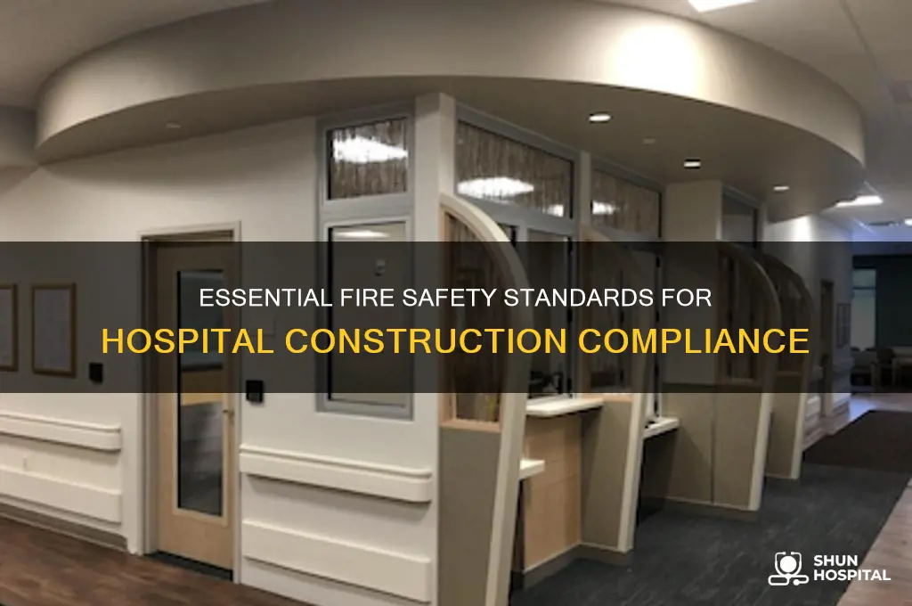 what fire rating is required for construction in hospitals