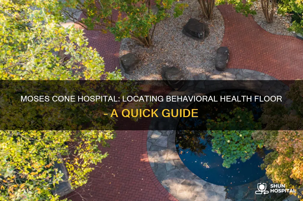 what floor is behavioral health on in moses cone hospital