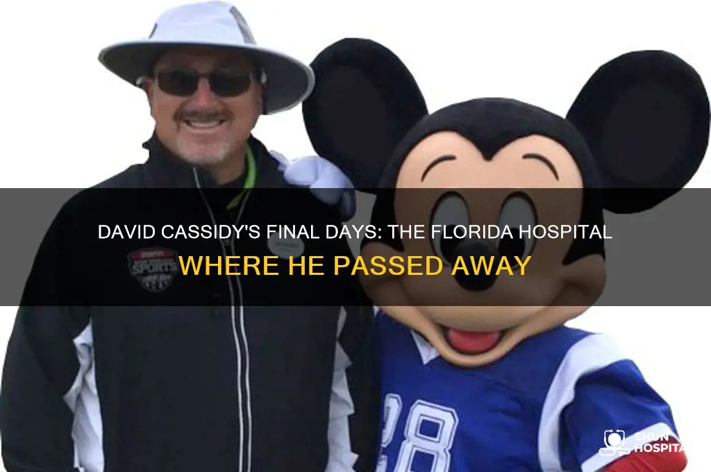 what florida hospital was david cassidy in when he died