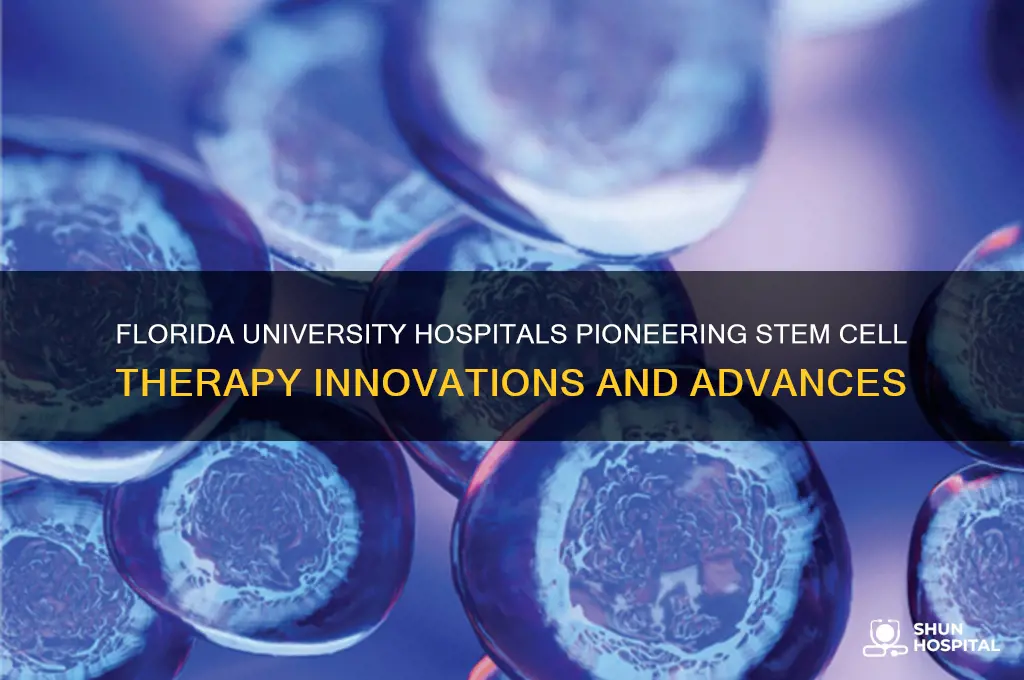 what florida university hospitals are doing stem cell therapy