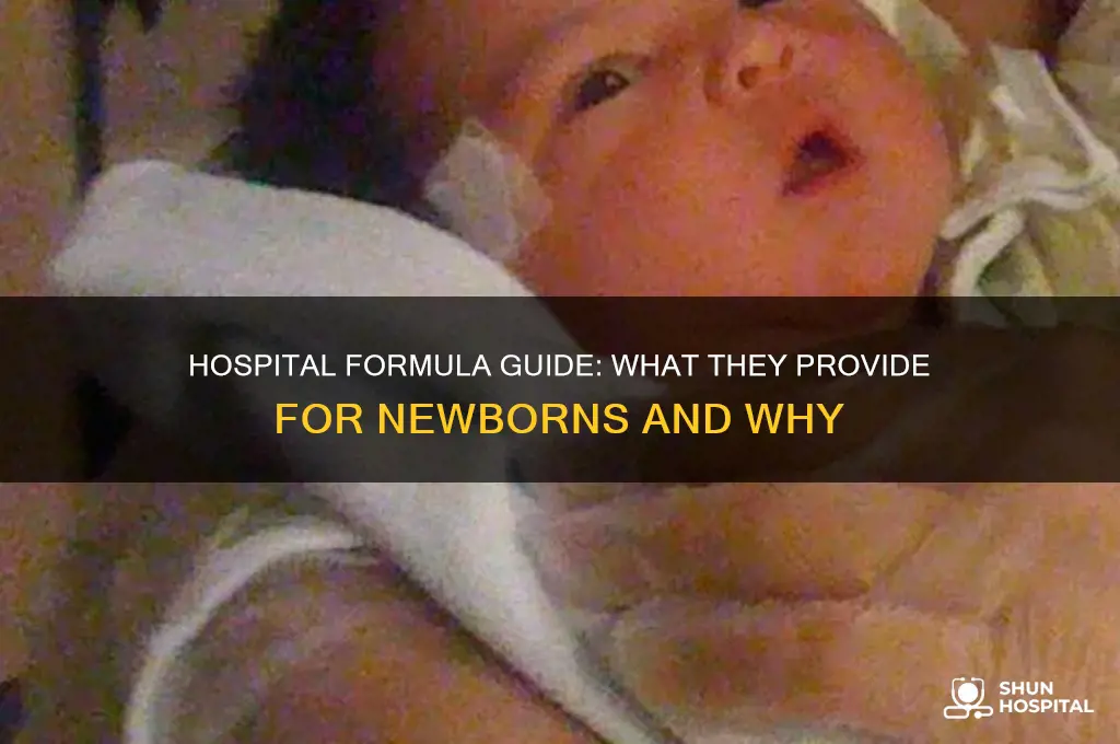what formula do they give you at the hospital