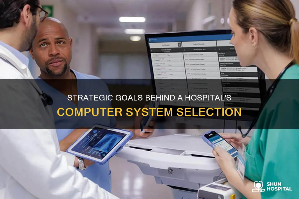 what goals drove a hospital to select a computer system