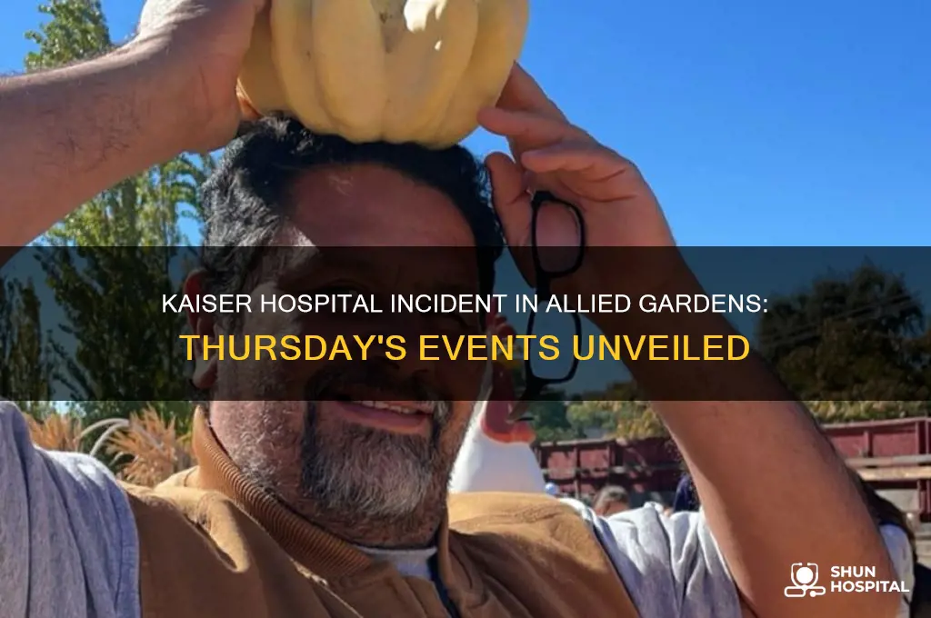 what happened at kiaser hospital in allied gardens on thursday