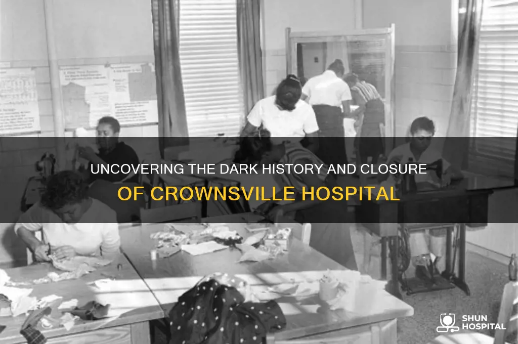 what happened to crownsville hospital