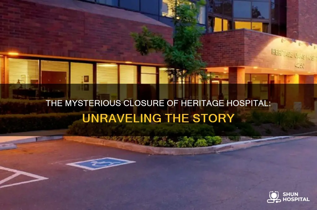 what happened to heritage hospital