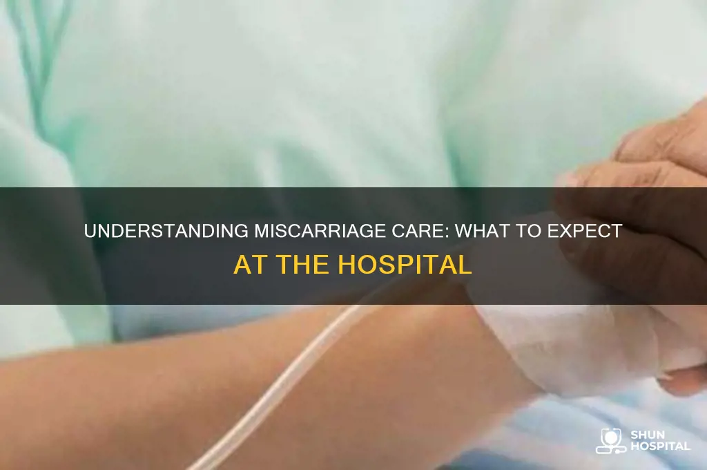 what happens at the hospital when you have a miscarriage