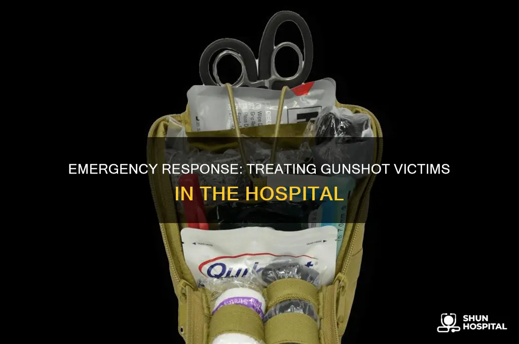 what happens if a victim comes into a hospital shot