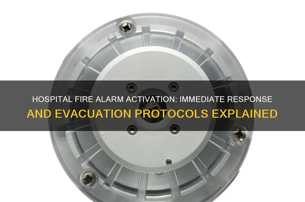 what happens if fire alarm goes off in hospital