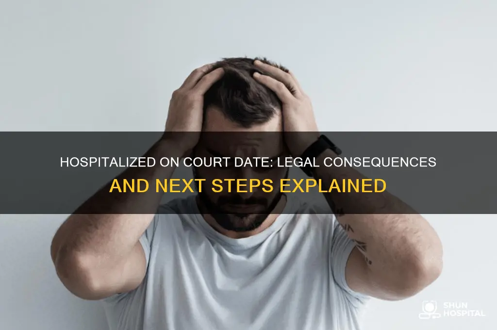 what happens if i am hospitalized on my court date