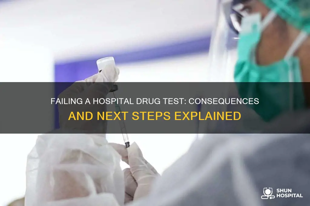what happens if i fail my hospital drug test