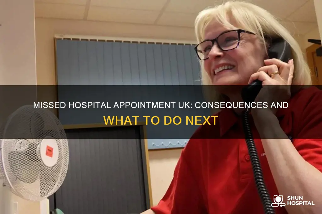 what happens if i miss a hospital appointment uk