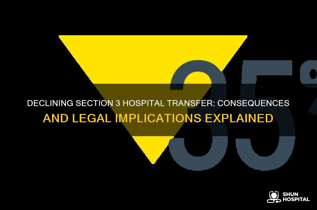 what happens if you decline section 3 transfer to hospital