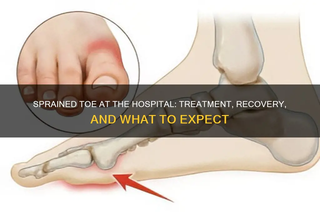 what happens if you sprain your toe at the hospital