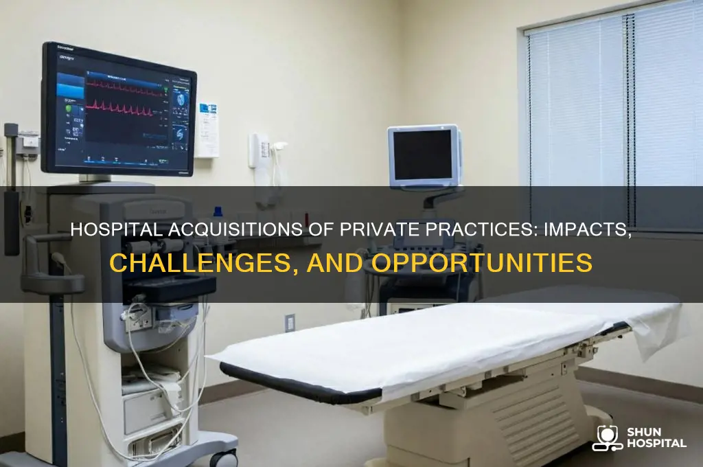 what happens when a hospital buys a private practice