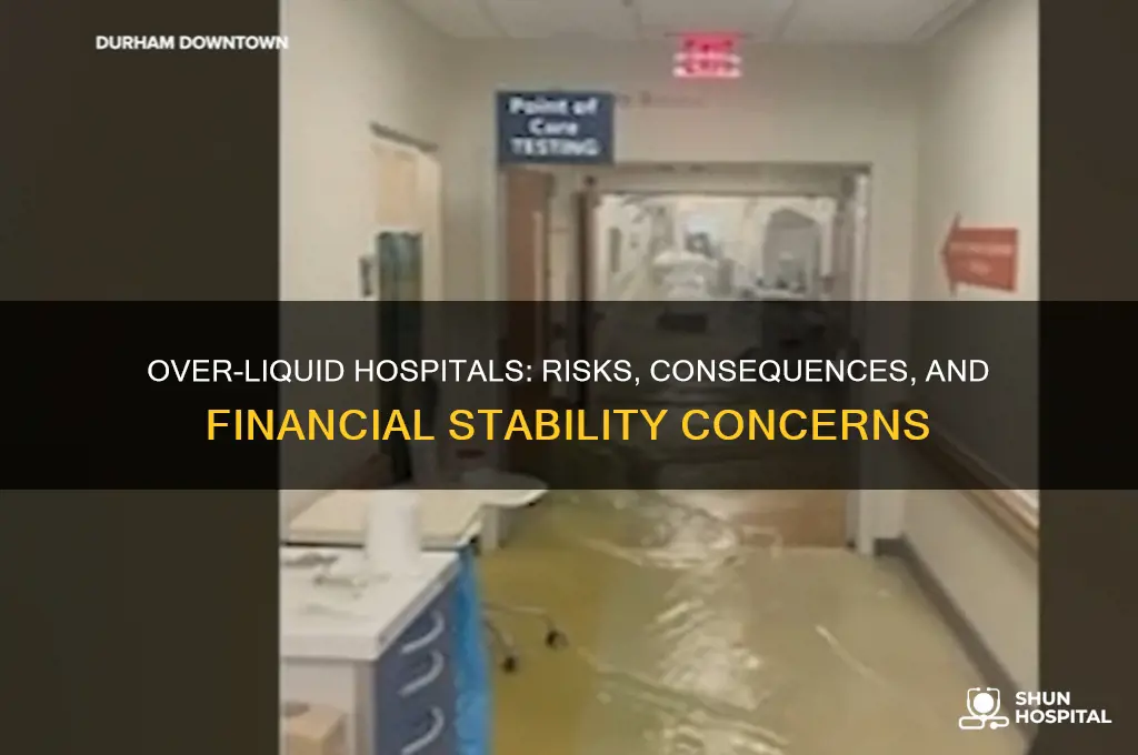 what happens when a hospital is too liquid in assets