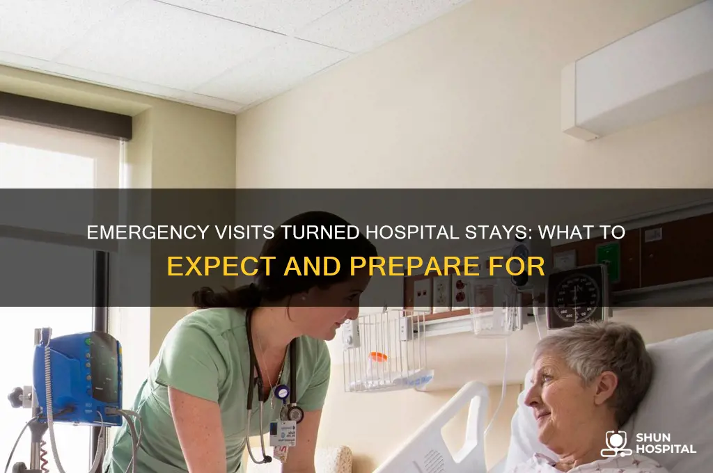 what happens when an emergency visit requires hospital stay