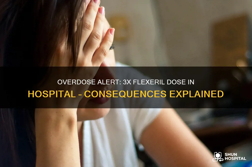 what happens when hospital gives 3x dose of flexeril