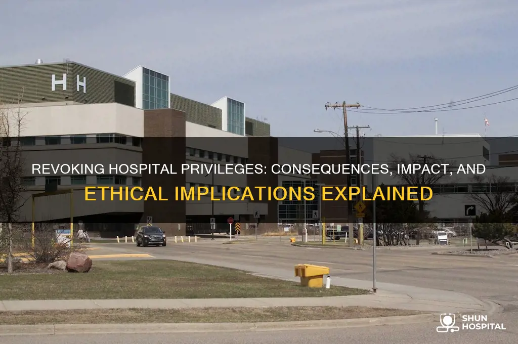 what happens when privileges are revoked at a hospital