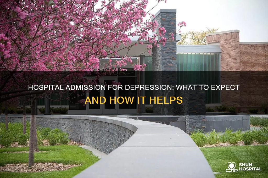 what happens when you are admitted to hospital for depression