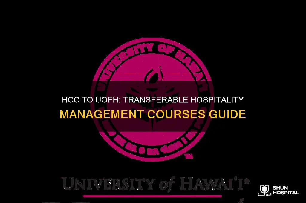 what hcc courses transfer to uof h hospitality management