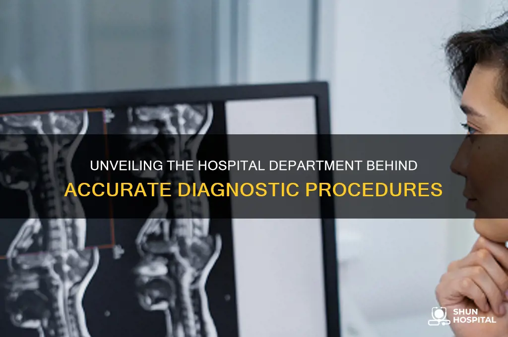what hospital department does diagnostic