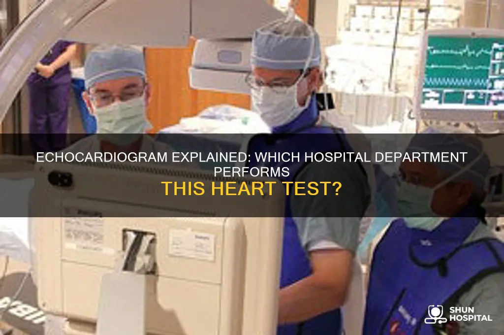 what hospital department does echocardiogram
