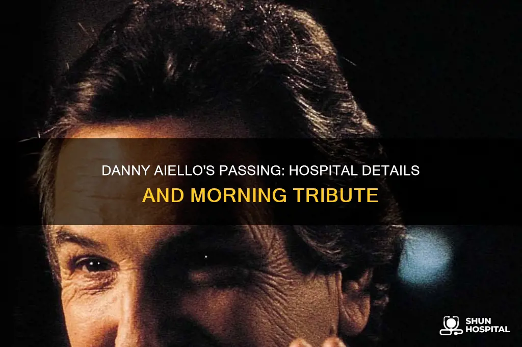 what hospital did danny aiello die in this morning
