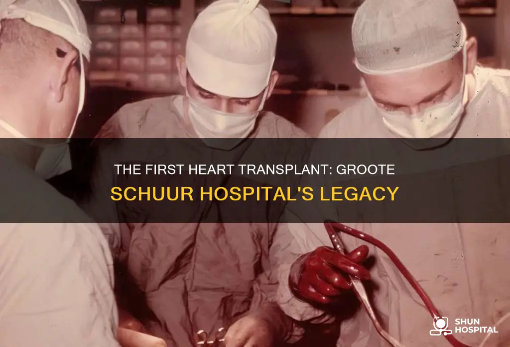 what hospital did the first heart transplant