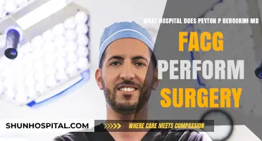 Where Does Peyton P. Berookim, MD, FACG Perform Surgeries?