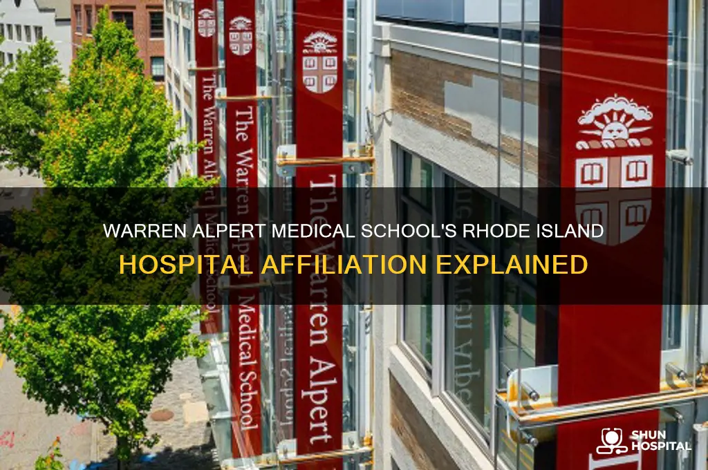 what hospital is affiliated with warren alpert rhode island