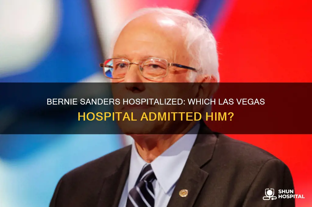 what hospital is bernie sanders in las vegas in