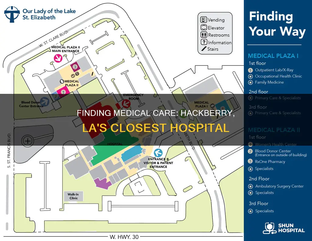 what hospital is close to hackberry la