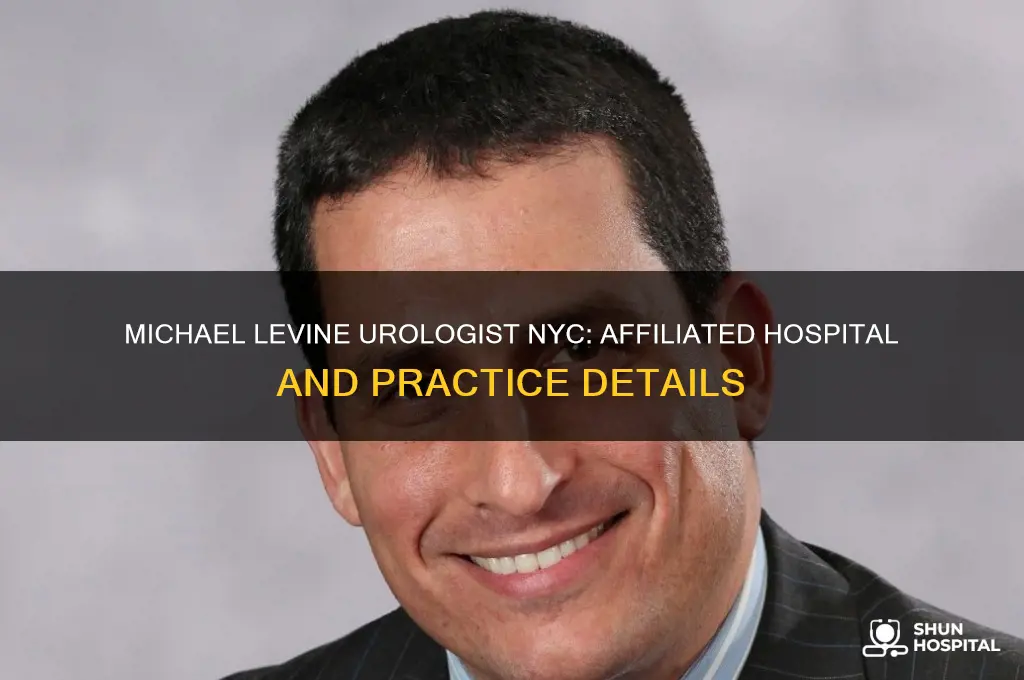 what hospital is michael levine urologist affiliated with in nyc