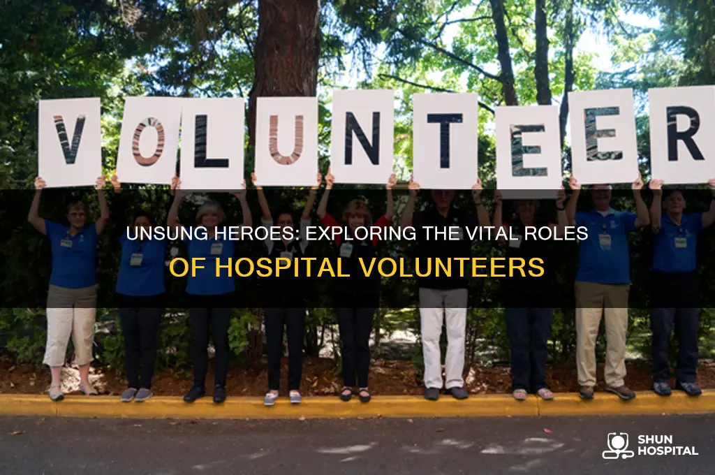 what hospital volunteers do