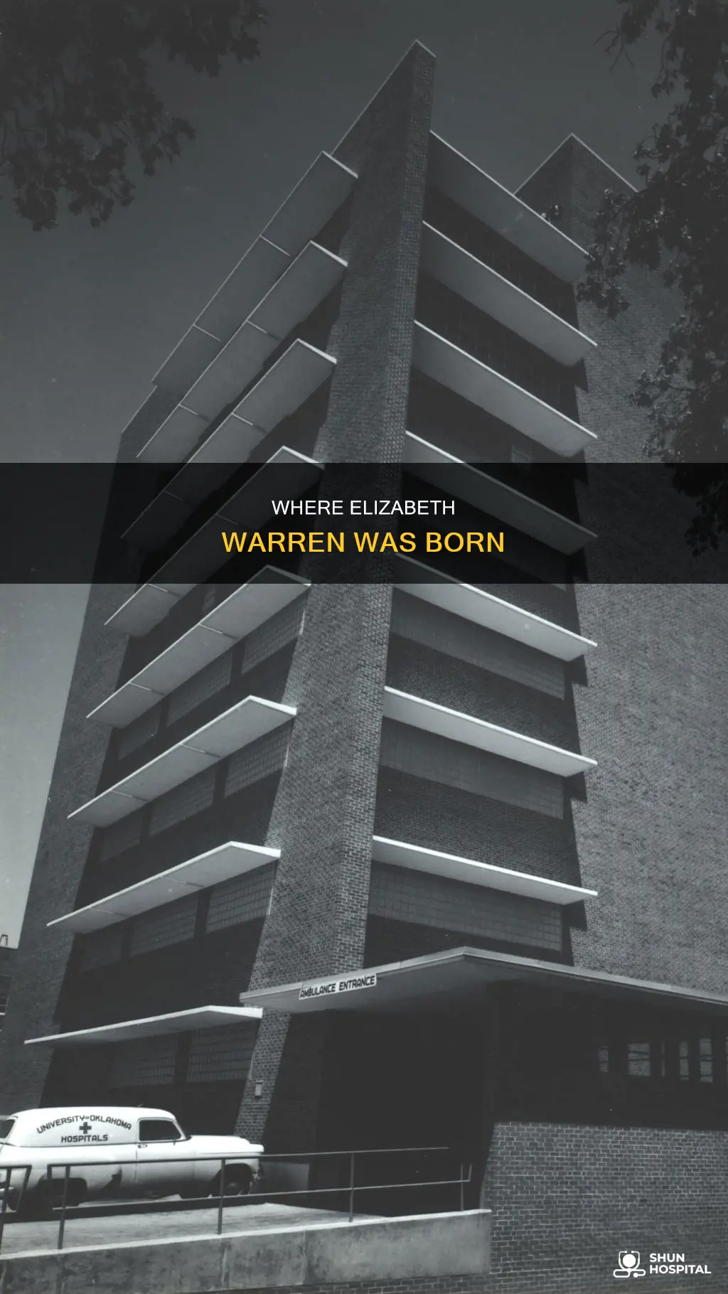 what hospital was elizabeth warren born in