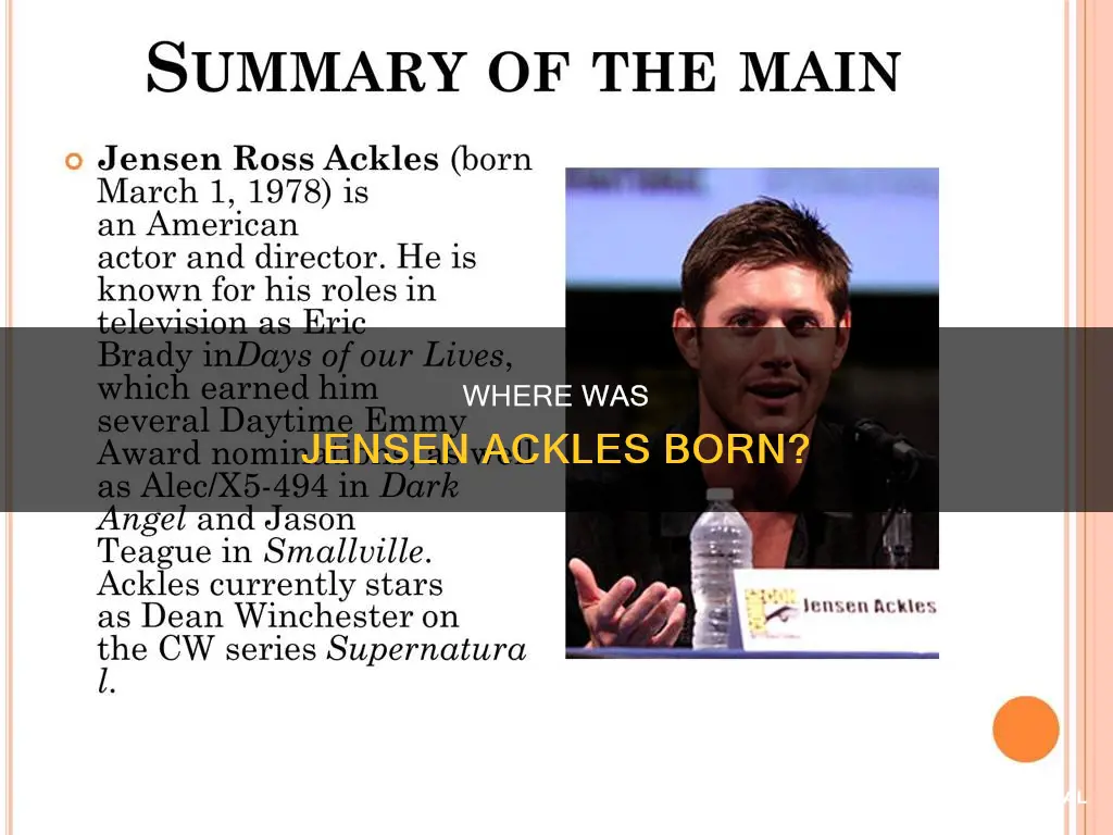 what hospital was jensen ackles born in