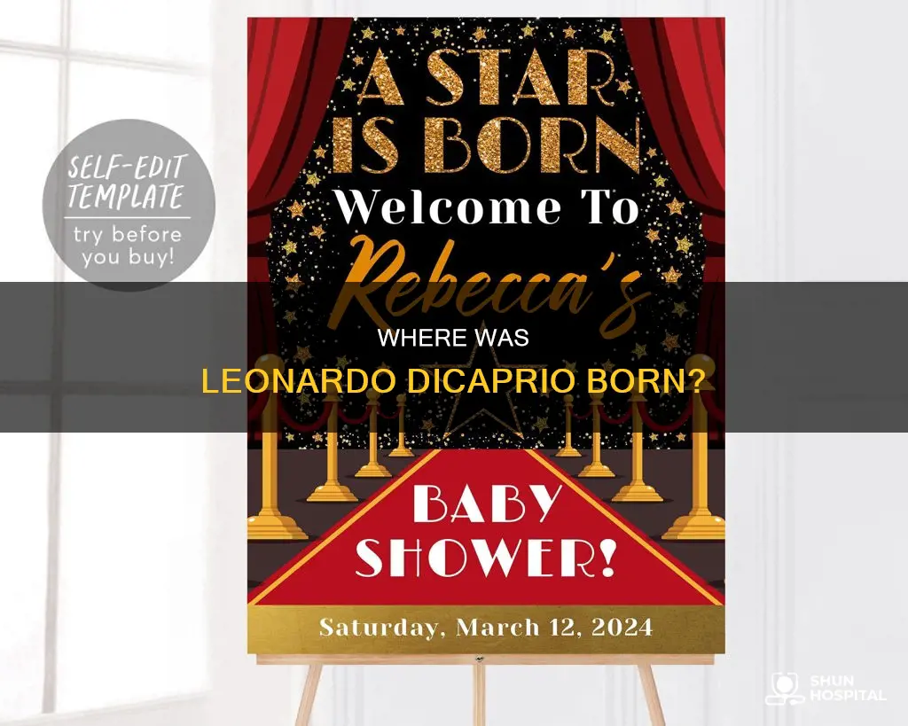 what hospital was leonardo dicaprio born in