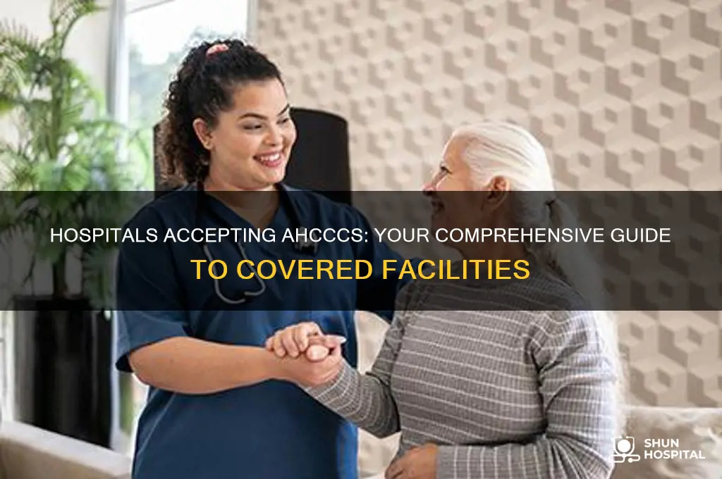 what hospitals accept ahcccs