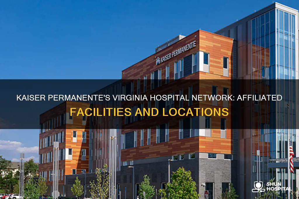 what hospitals are affiliated with kaiser permanente in virginia