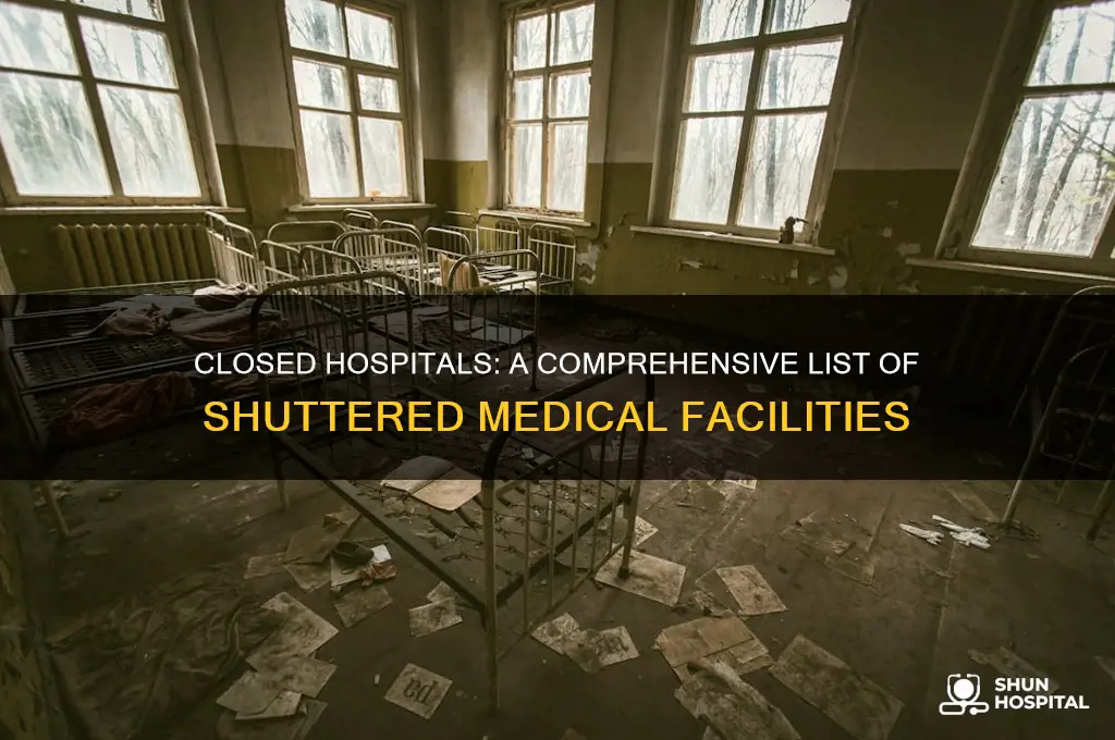 what hospitals are closed