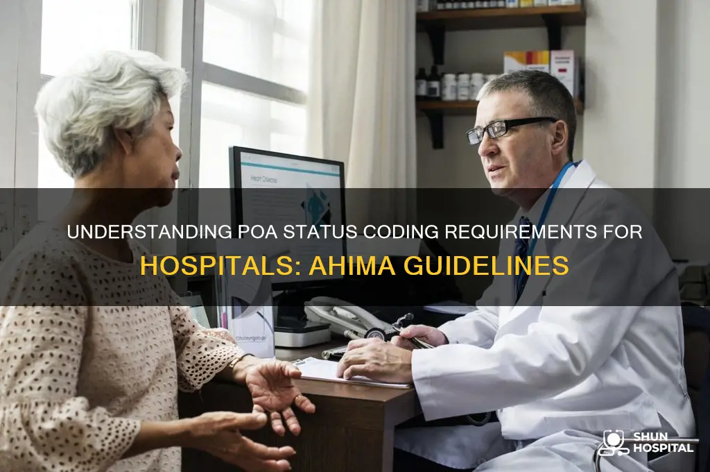 what hospitals are required to code poa status ahima