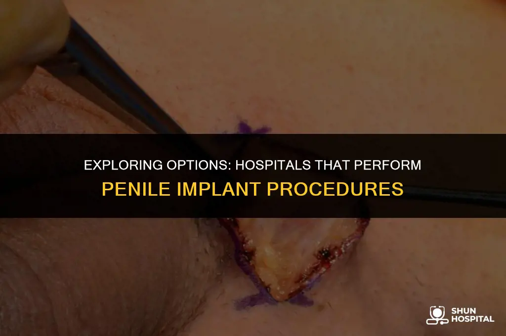 what hospitals do penile implants