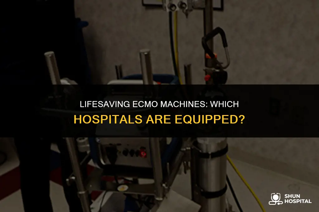 what hospitals have ecmo machines